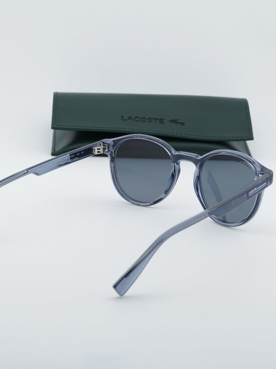 Lacoste L6055S N 038 Round Sunglasses - Transparent Grey / Grey main image 10